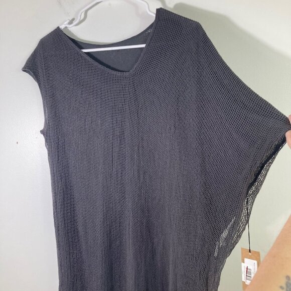 Womens Carol Young Undesigned Mojave Tunic Layered Steel Netting Gray OS NWT - Picture 3 of 10